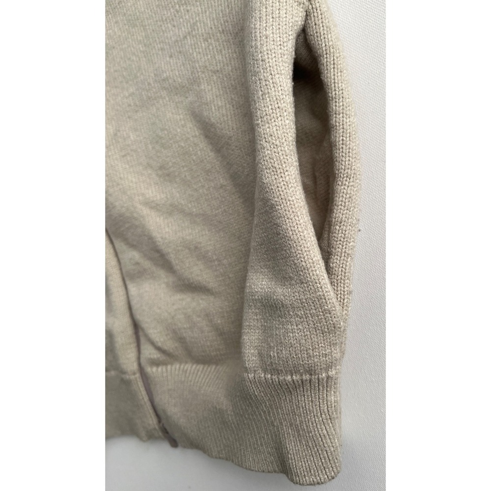 Fear of God Essentials Cardigan Womens XS Beige Zip Up Minimal Logo Cozy - Picture 4 of 13